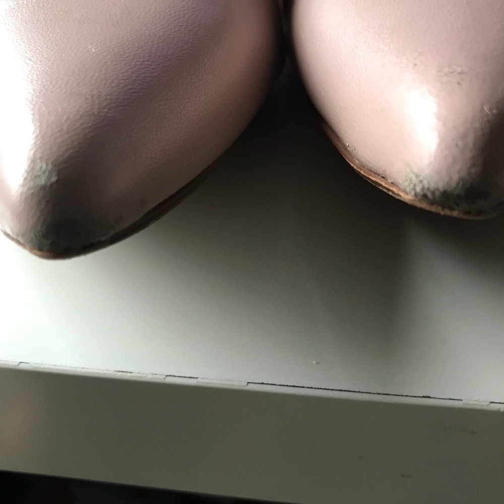 Halogen Owen lace up ballet flats blush leather - Picture 4 of 6